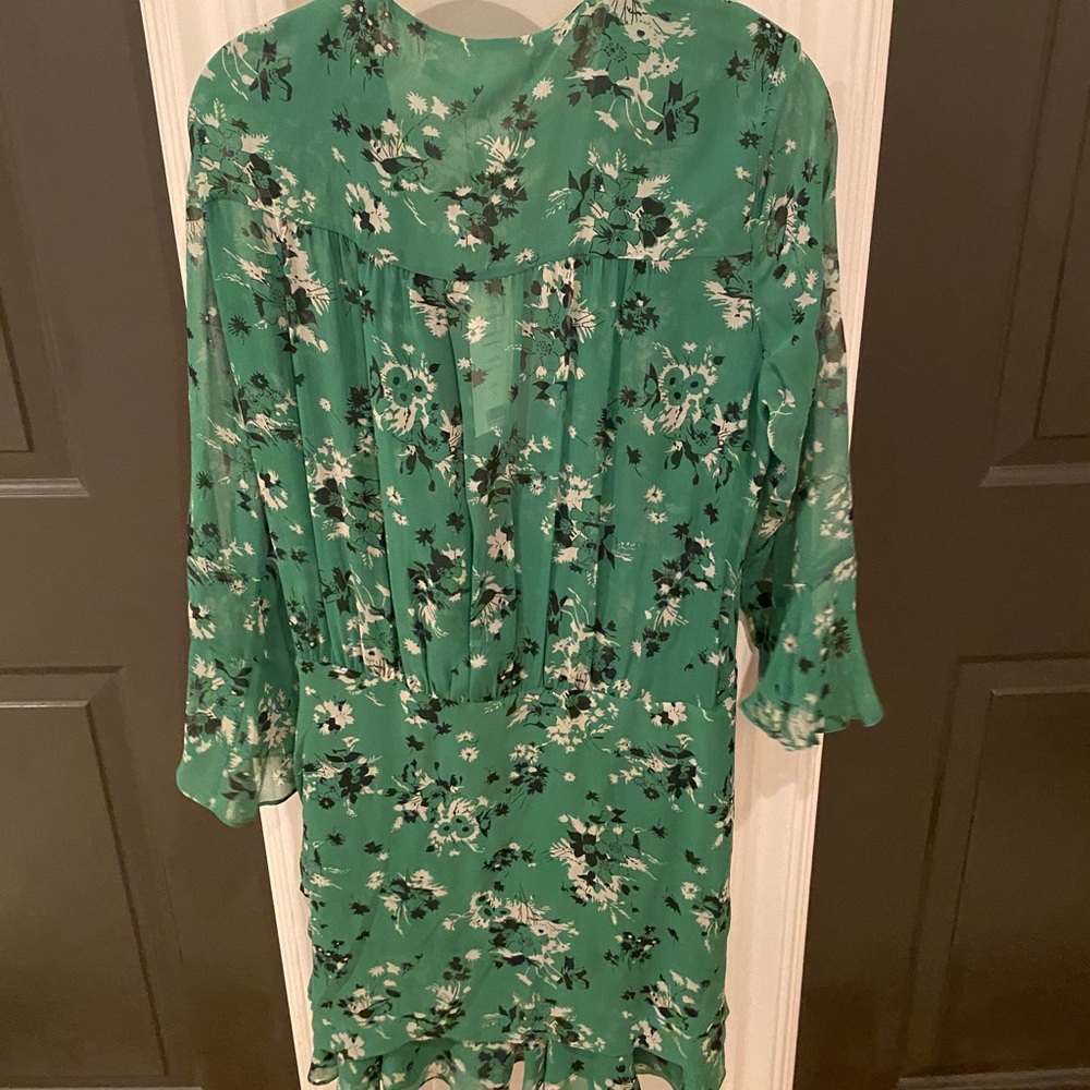 Veronica Beard green floral dress - Picture 6 of 7